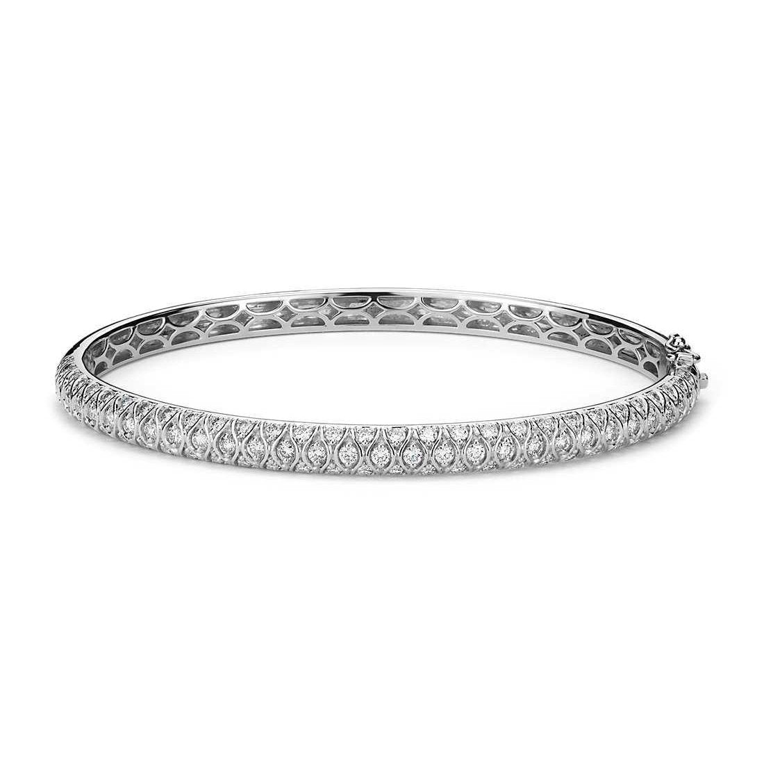 7,20 Ct Runder Brillant-Echt Diamant-Armreif Goldschmuck