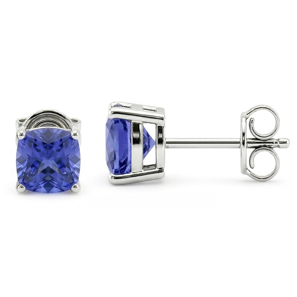 8 Karat Prinzessin Sri Lankan Saphir Ohrstecker Damen Schmuck
