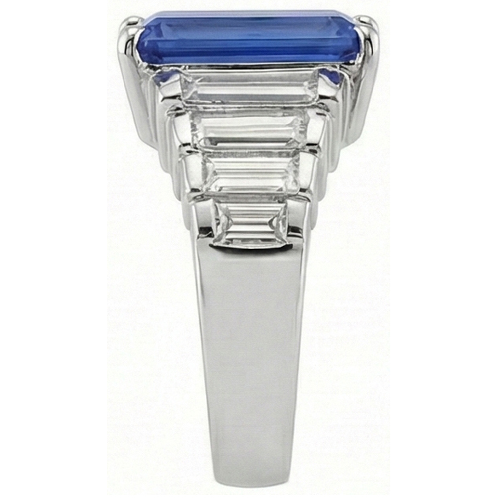 echter baguette diamant 8Karat ring Profilansicht