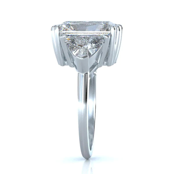 9 Karat Strahlender Trilliant-Echt Diamantring