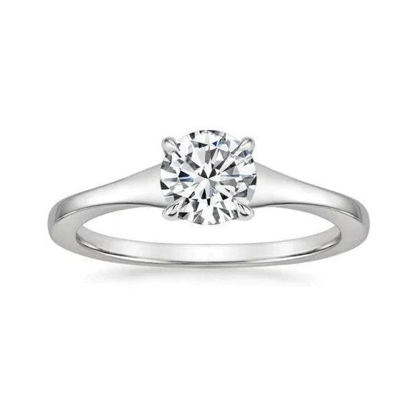 echter round diamant 1.00Karat ring Vorderansicht