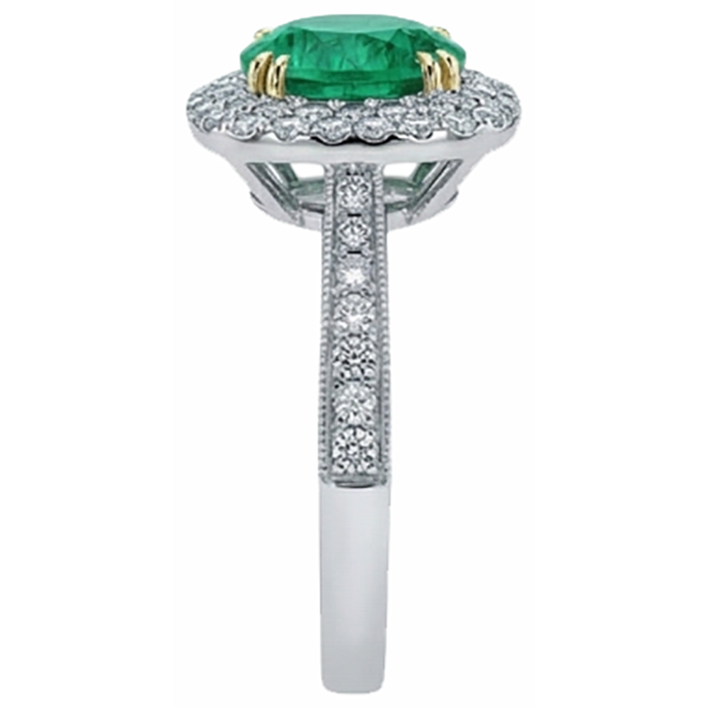 Hochwertiger Edelstein-Ring 3 Karat – Rückansicht