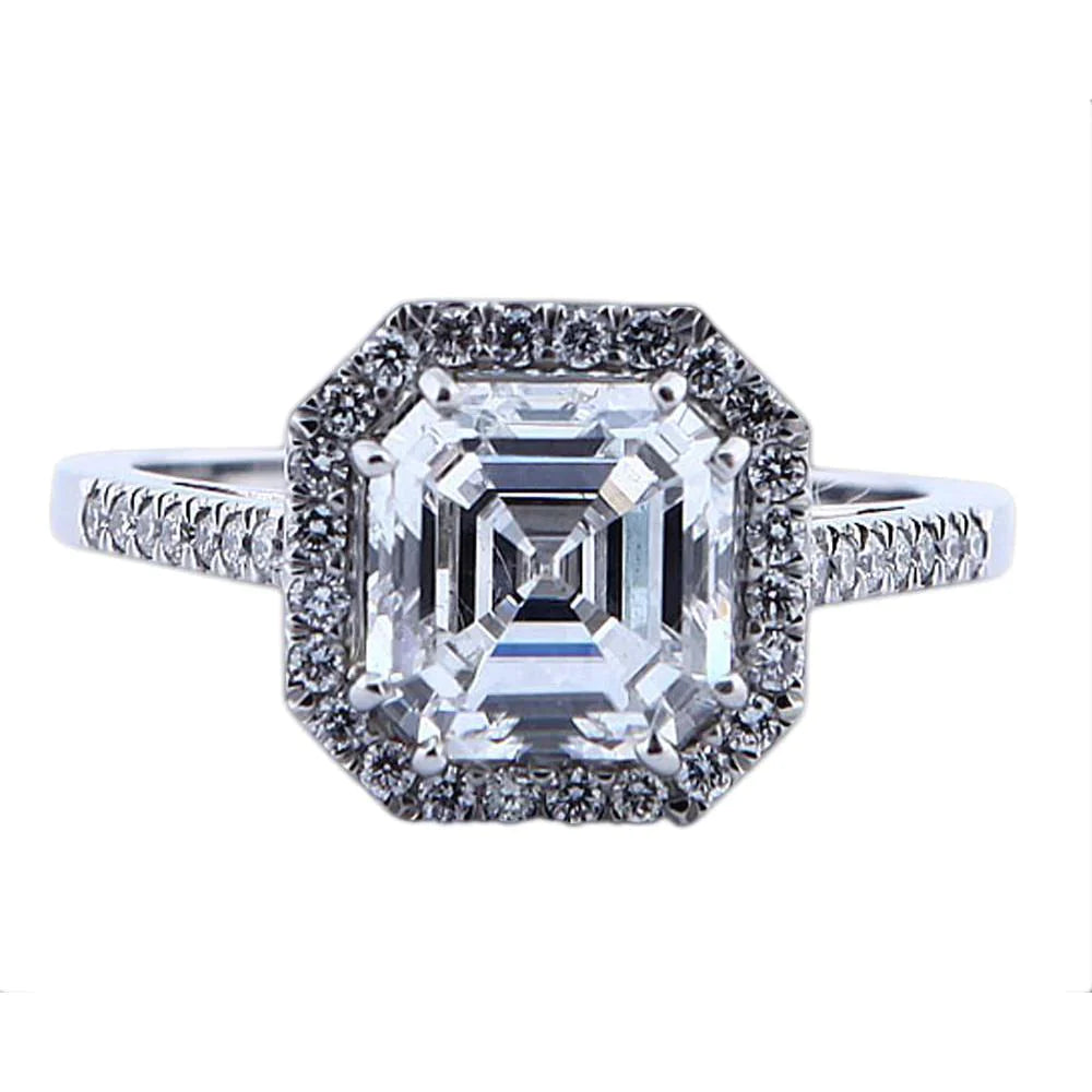 Asscher Natürliche Diamantring