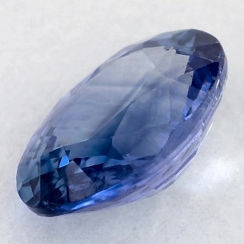 Blauer Saphir Oval Loose Sapphires Natural in Gold – Seitenansicht