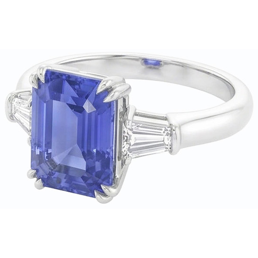 echter baguette diamant 2.25Karat ring Draufsicht