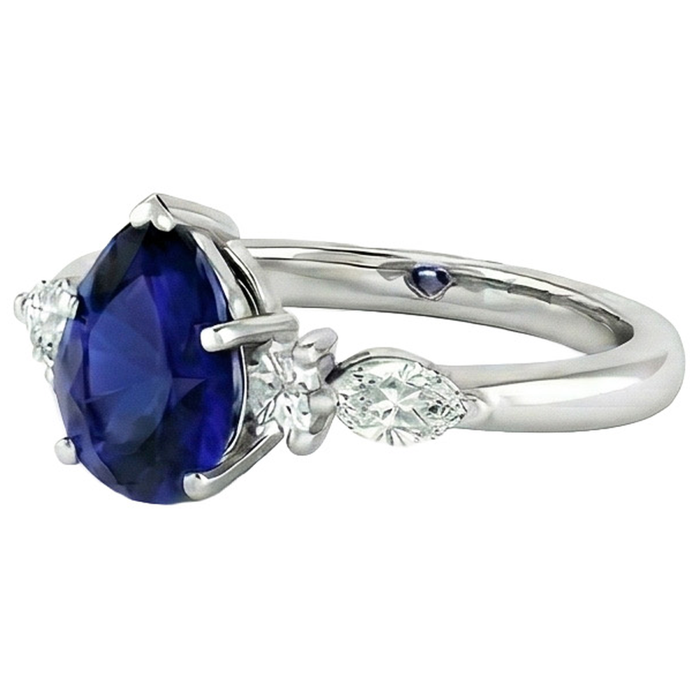 echter marquise diamant 3.50Karat ring Draufsicht