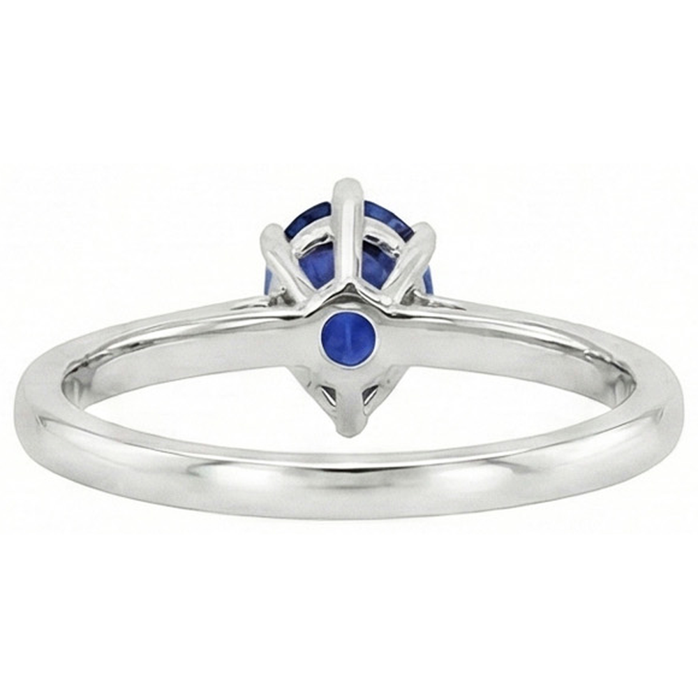 echter round diamant 1Karat ring Profilansicht