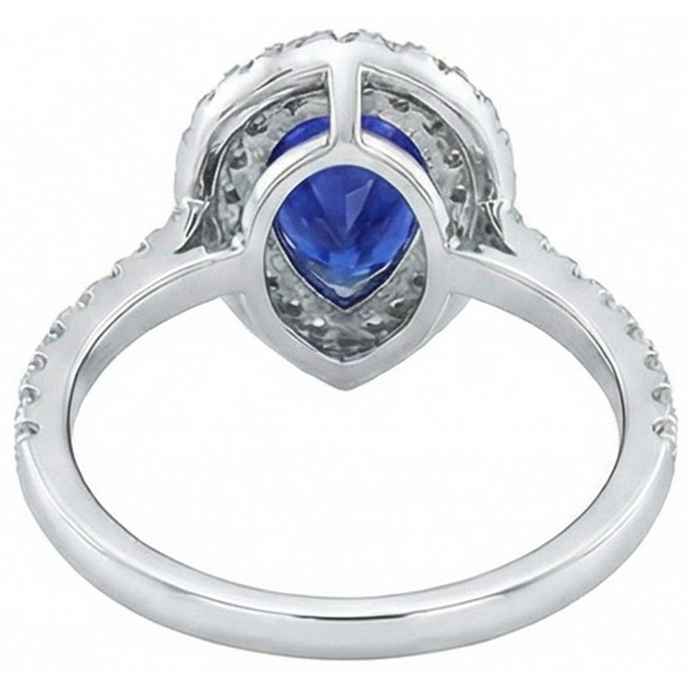 echter round diamant 4Karat ring auf Weiß