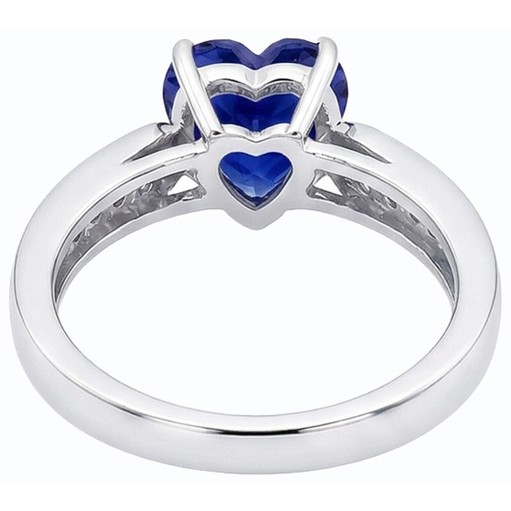 echter round diamant 2.50Karat ring Profilansicht