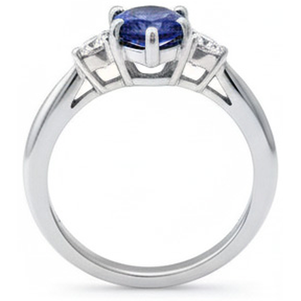 echter round diamant 1.50Karat ring Band Detail