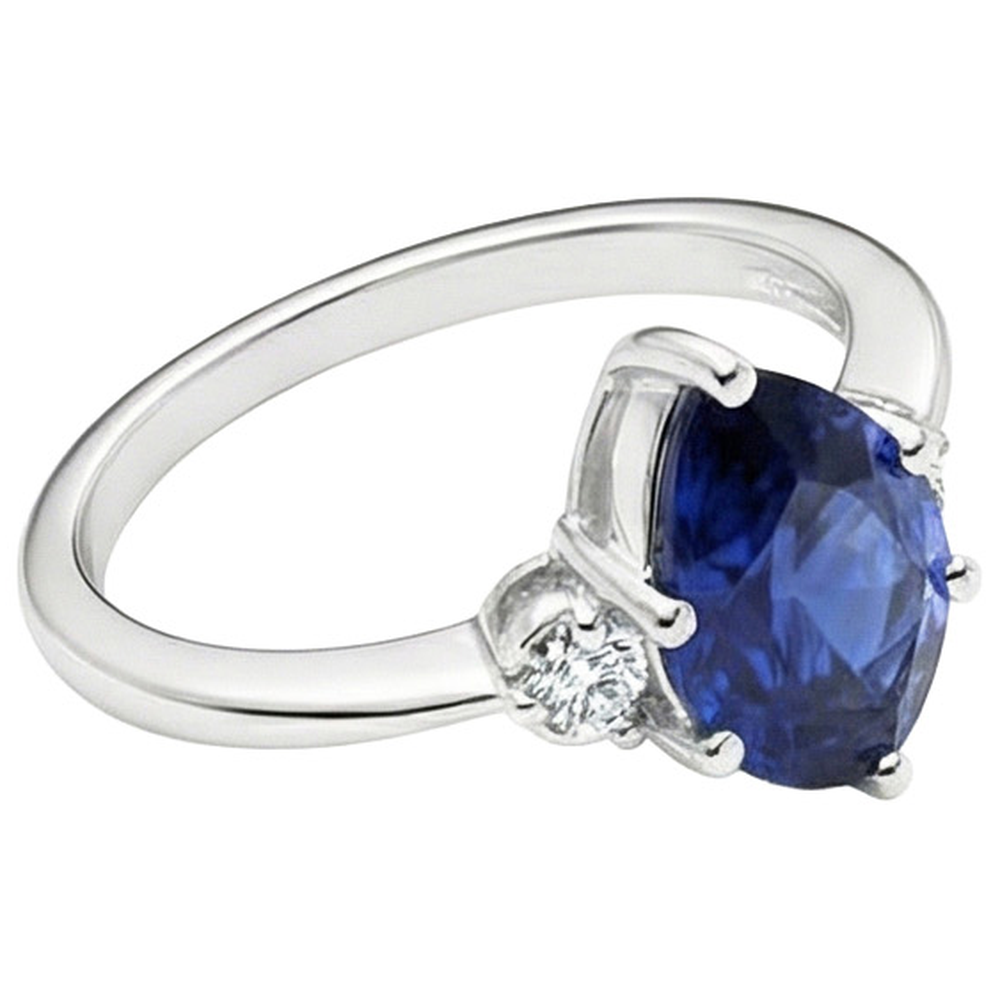 echter round diamant 3.50Karat ring auf Weiß