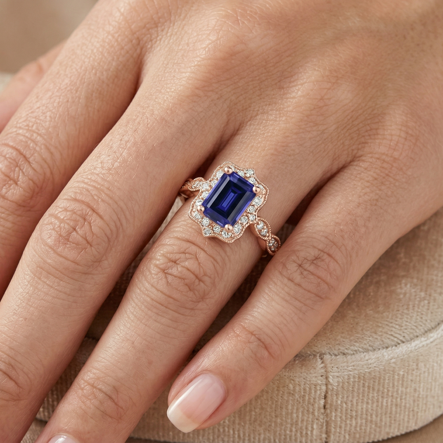 echter round diamant 3Karat ring mit Diamantbesatz