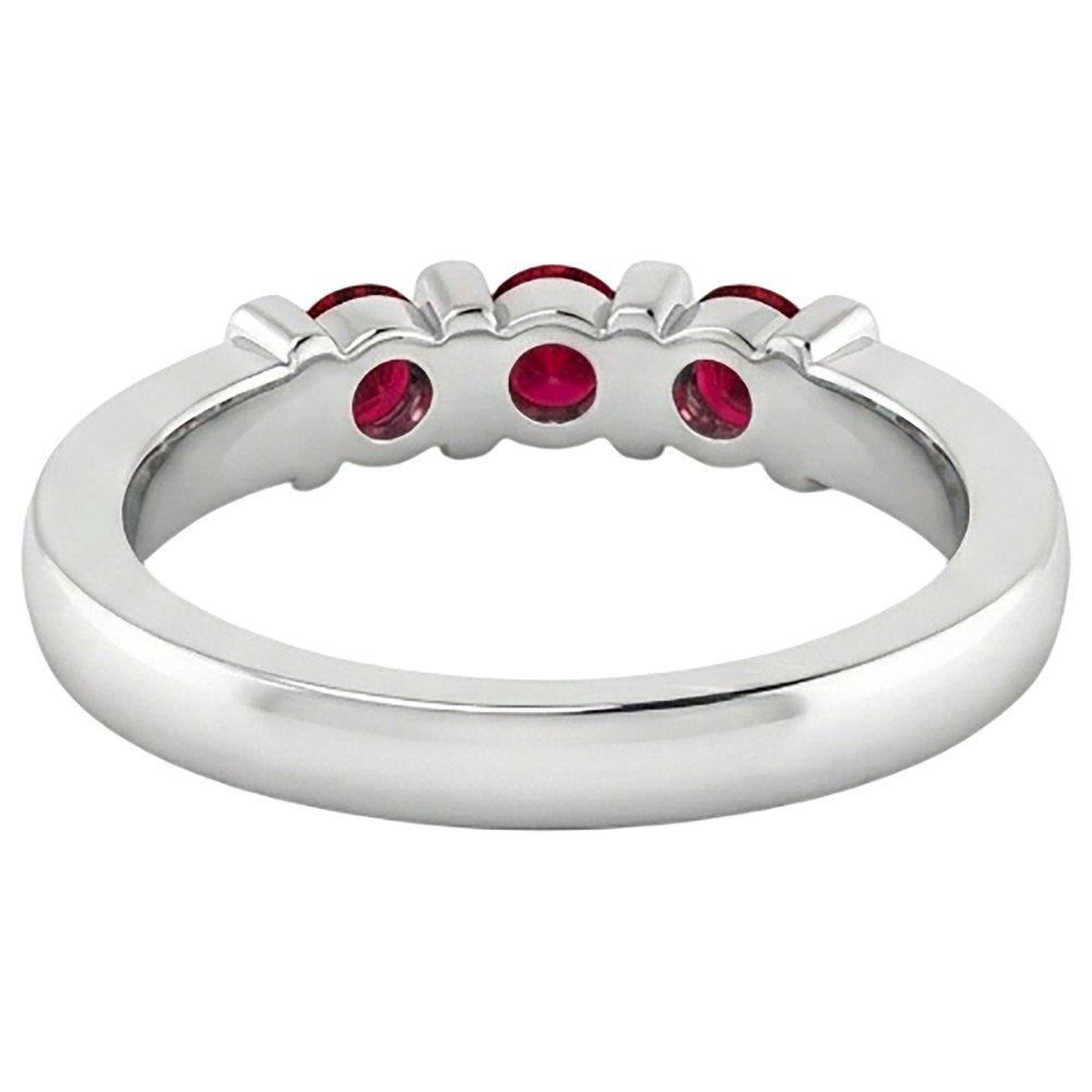 echter round rubin 0.90Karat ring Band Detail