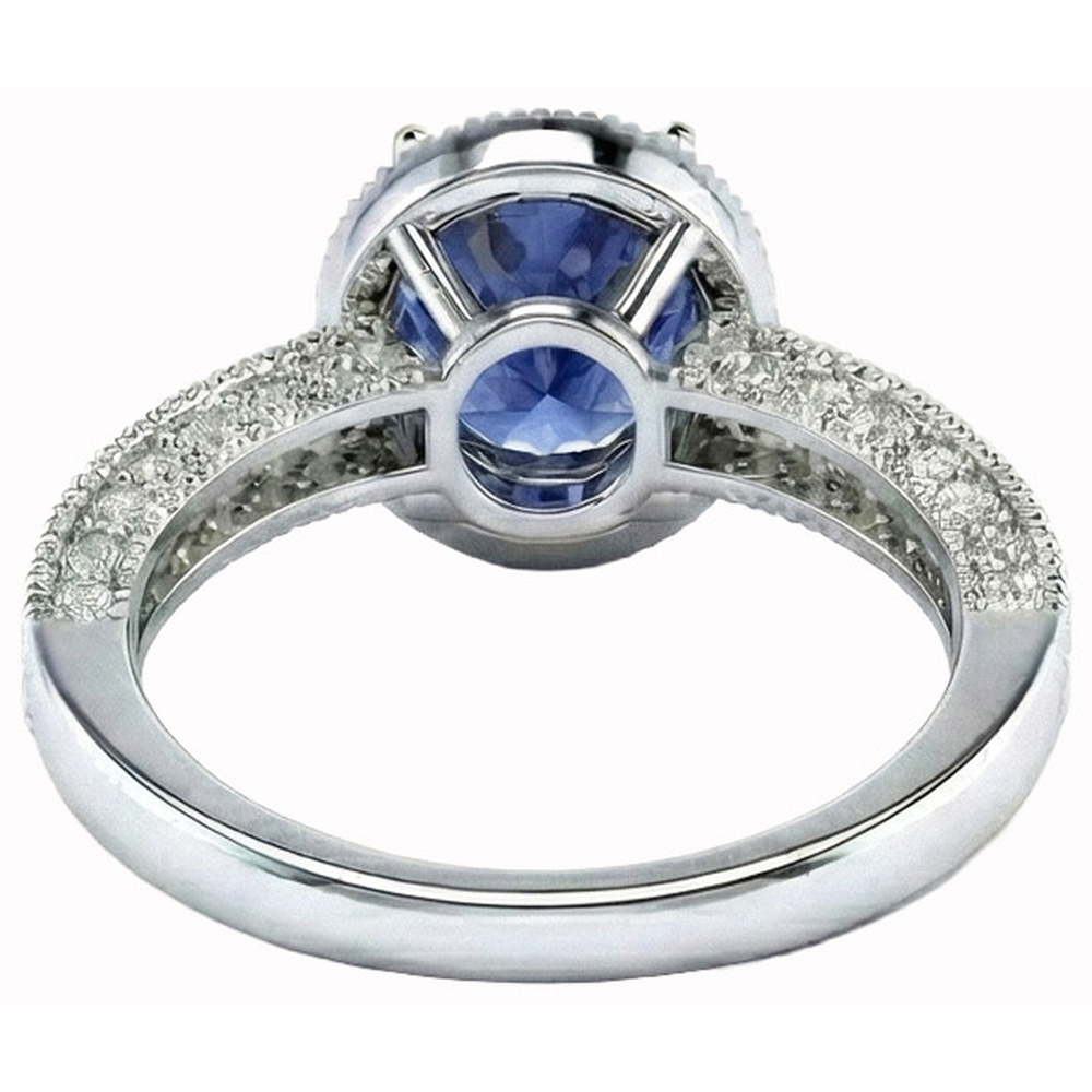 echter round diamant 1.50Karat ring auf Weiß
