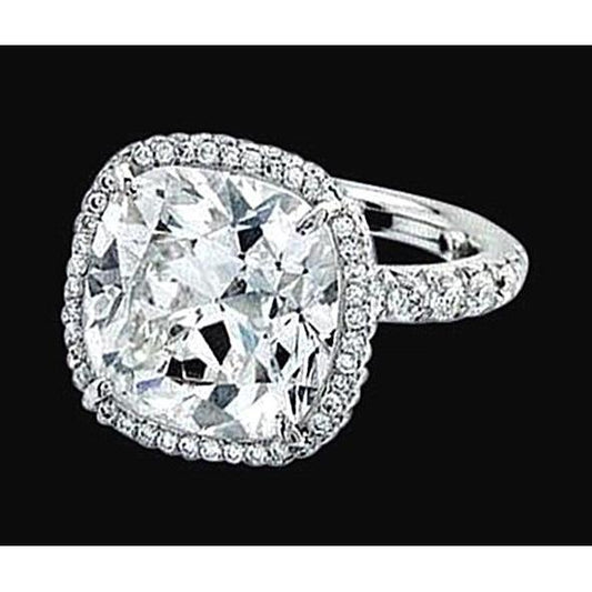 Cushion Cut Center Natürliche Diamant 2,55 Cts. Verlobungsring