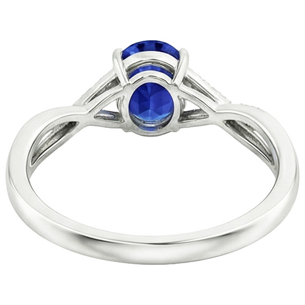 echter oval diamant 4.75Karat ring auf Weiß