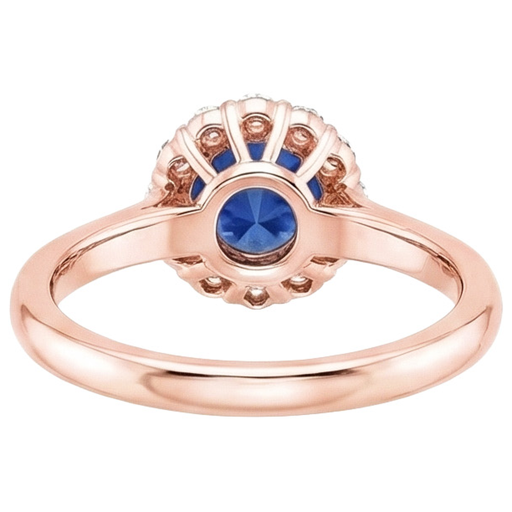 echter round diamant 3Karat ring auf Weiß