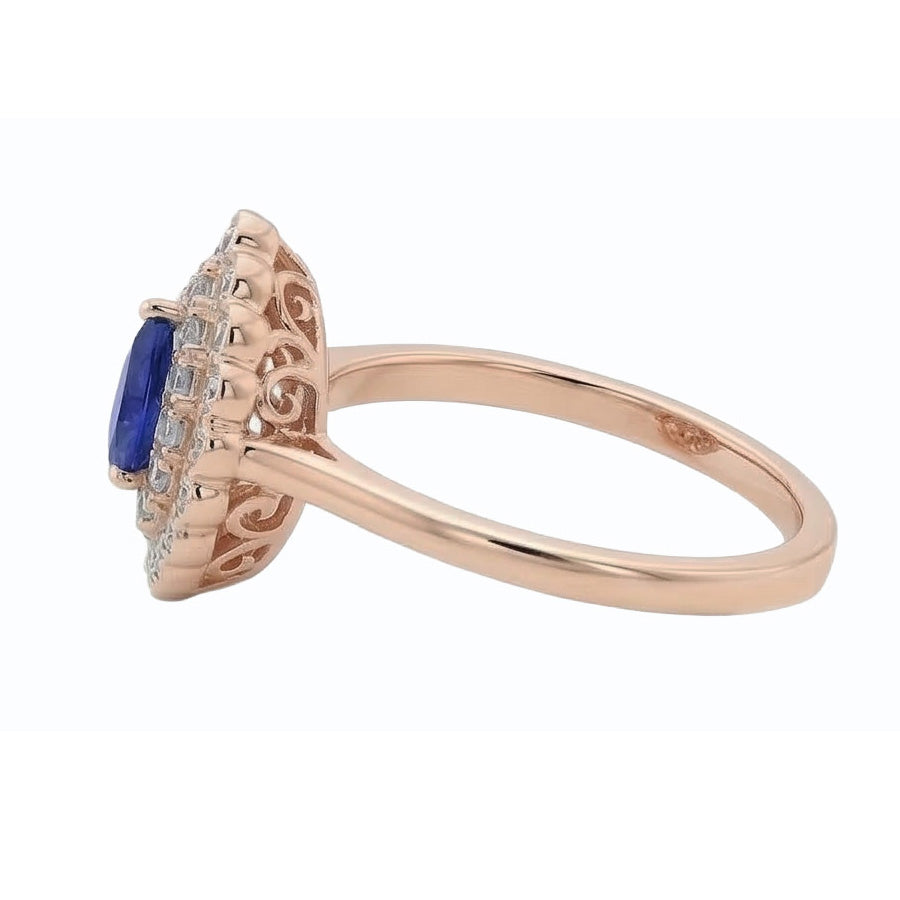 echter round diamant 3.50Karat ring Draufsicht