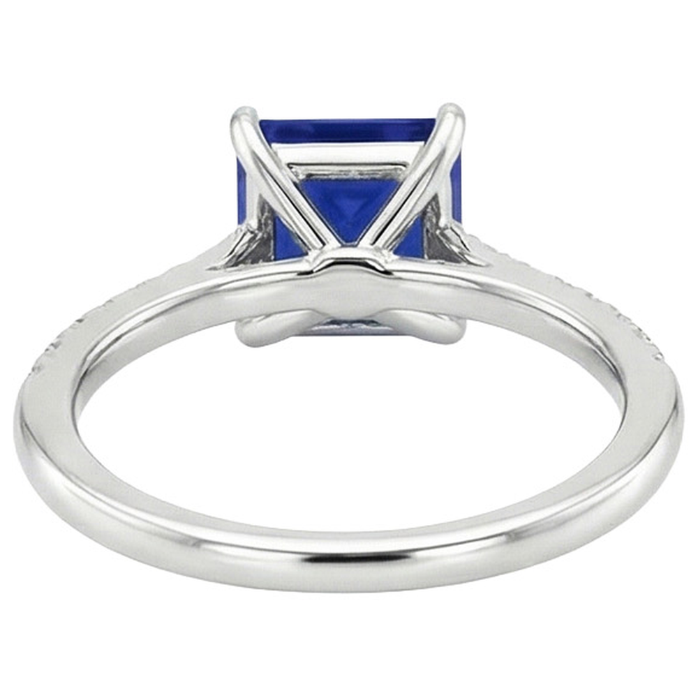 echter princess diamant 5.50Karat ring Draufsicht