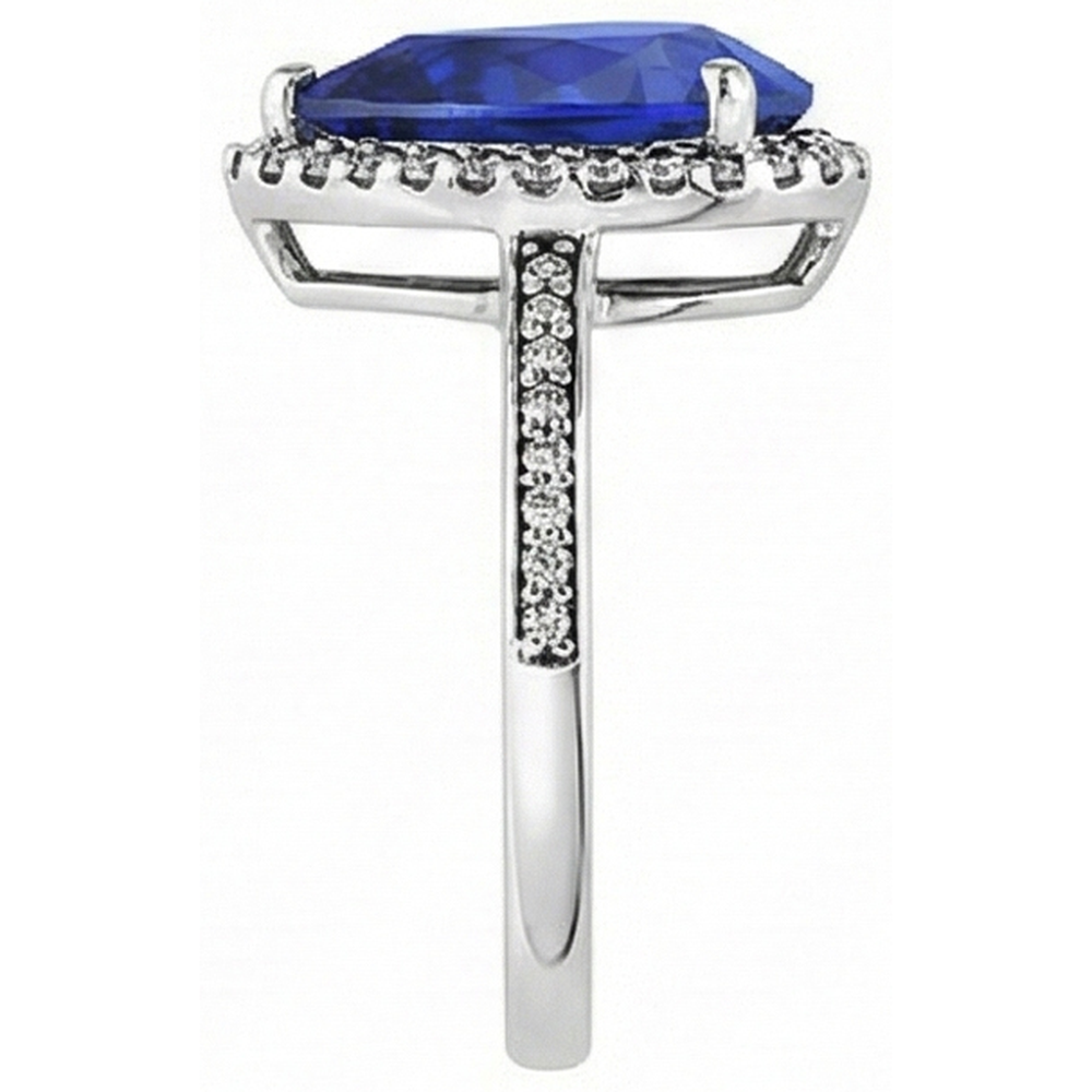 echter marquise diamant 4Karat ring auf Weiß
