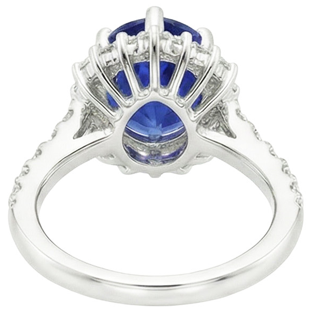 echter round diamant 5Karat ring Seitenansicht