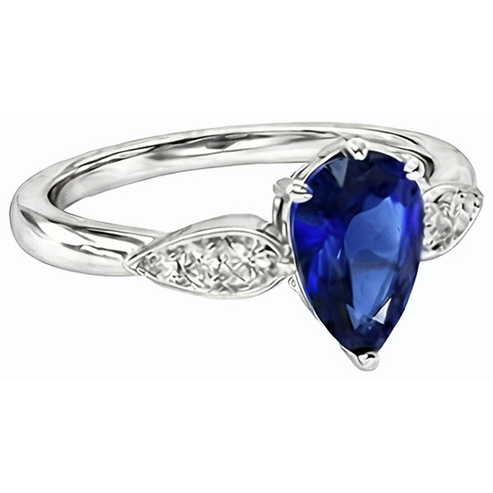 echter round diamant 2Karat ring Draufsicht