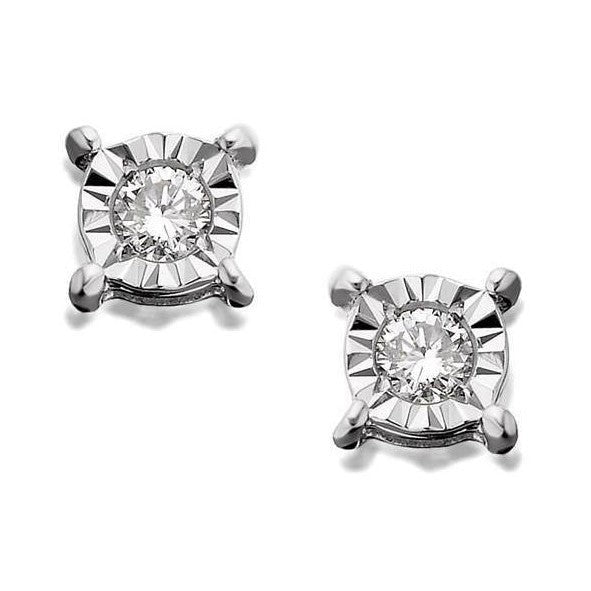 echter round diamant 1.70Karat ohrring Vorderansicht