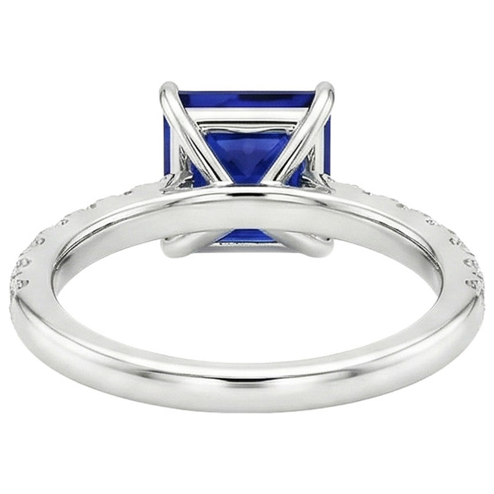 echter round diamant 5.5Karat ring Seitenansicht