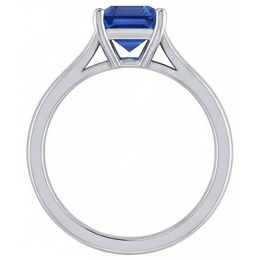 echter round diamant 2Karat ring Profilansicht