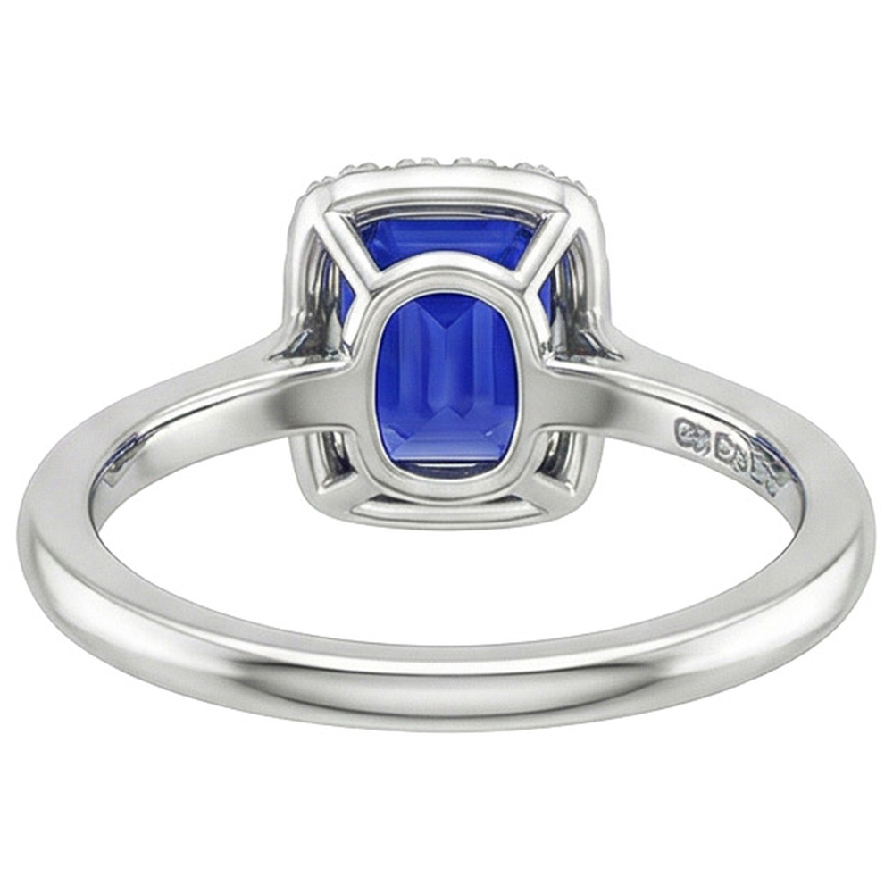 echter round diamant 4Karat ring Draufsicht