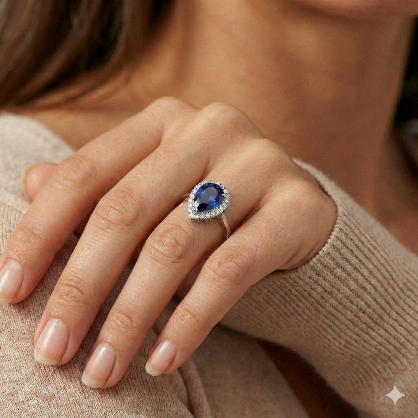 echter round diamant 2.50Karat ring auf Weiß