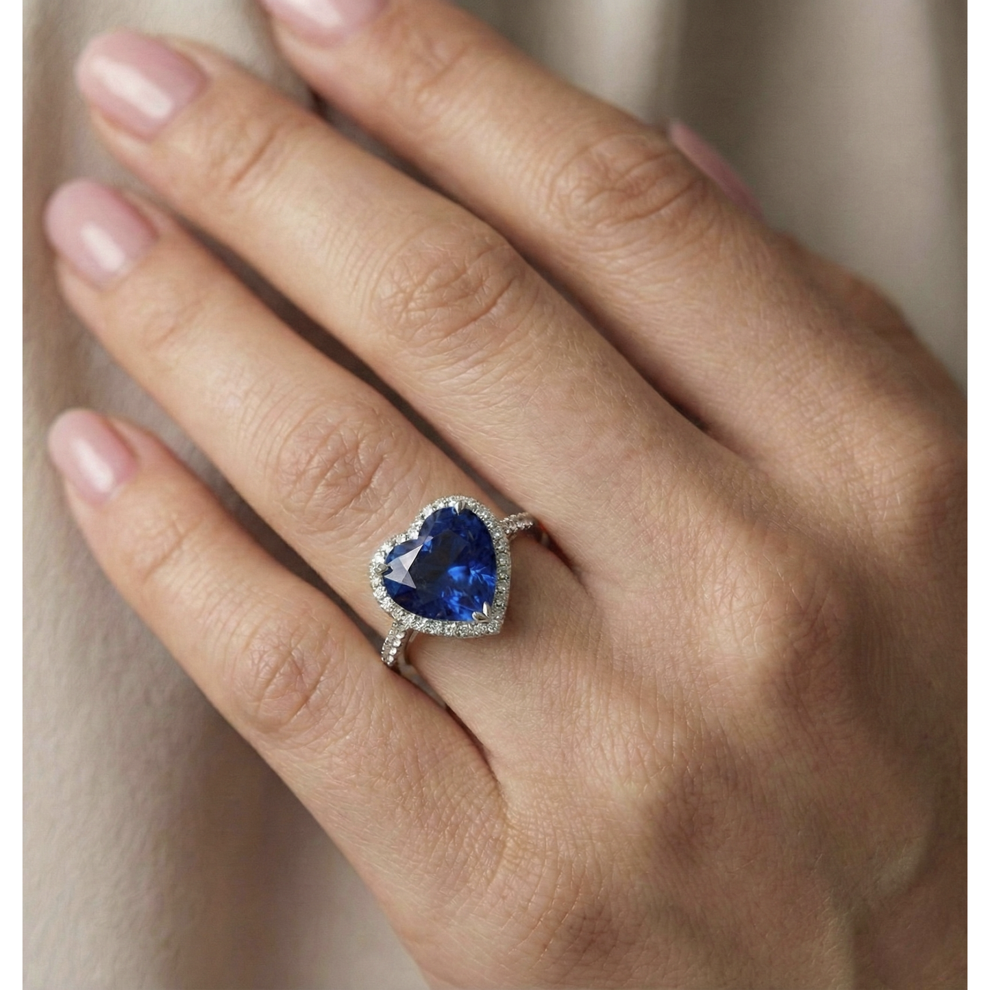 echter round diamant 6Karat ring mit Diamantbesatz