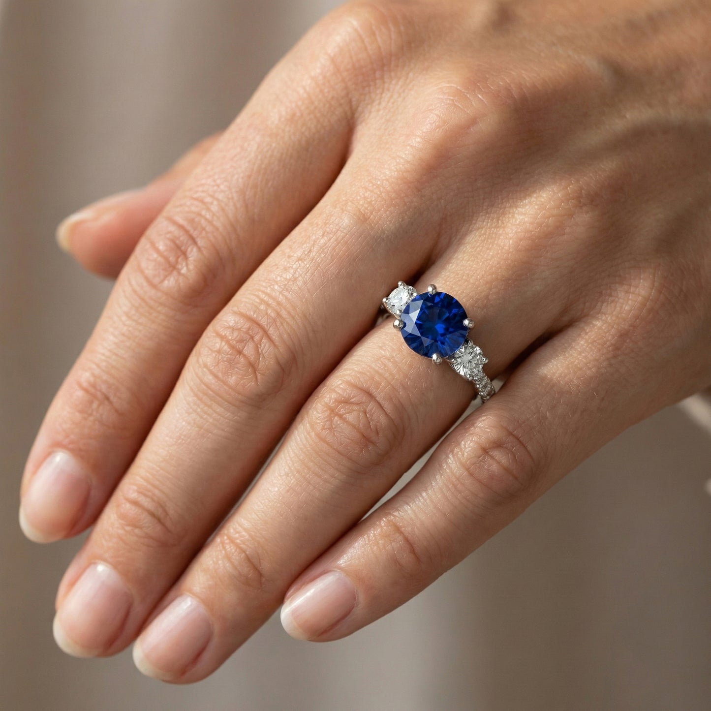 echter round diamant 3.50Karat ring Lifestyle Foto