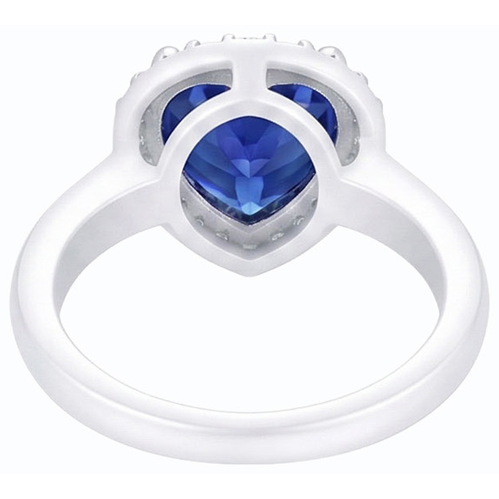 echter heart diamant 3Karat ring Draufsicht