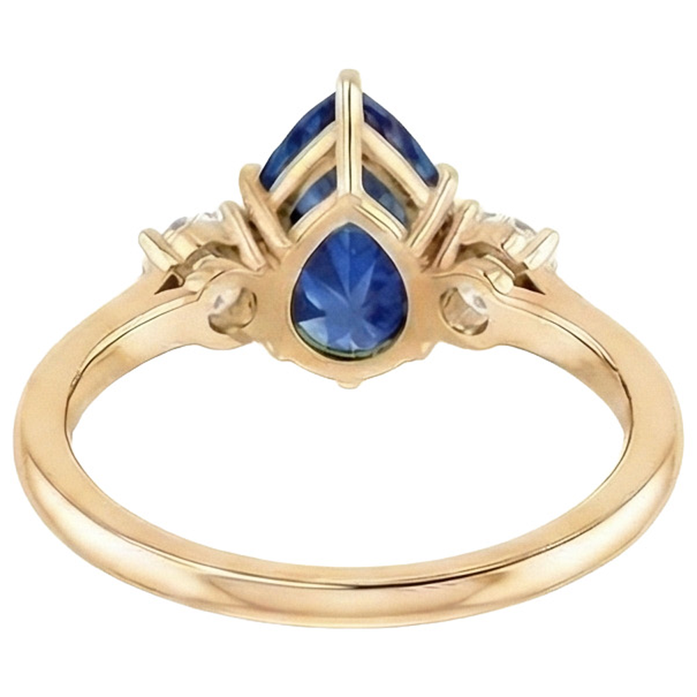 echter round diamant 6.20Karat ring auf Weiß