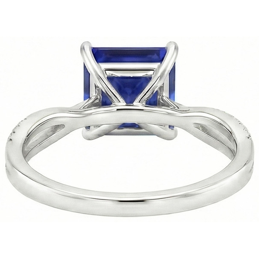echter round diamant 5.50Karat ring Draufsicht