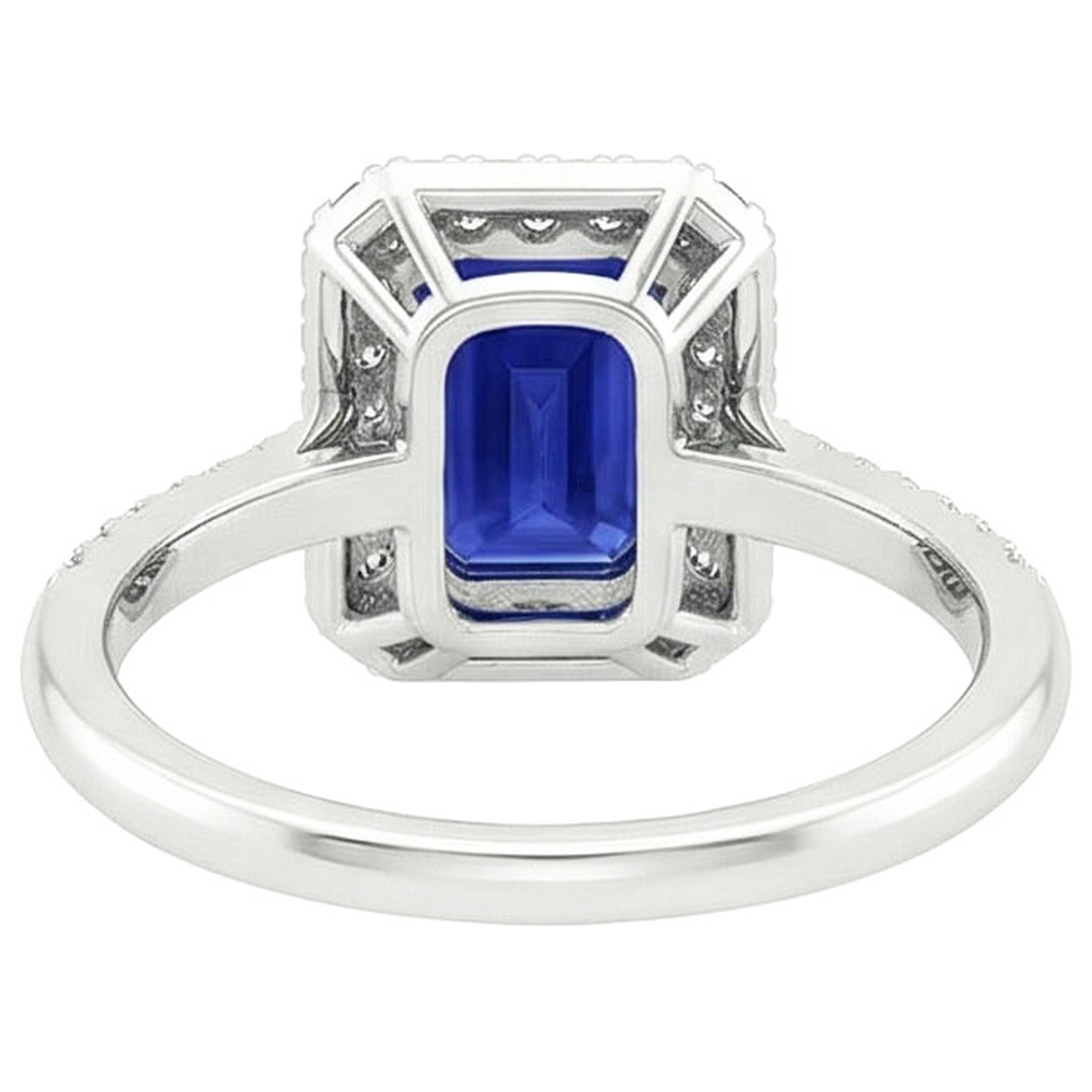 echter round diamant 4.25Karat ring Seitenansicht