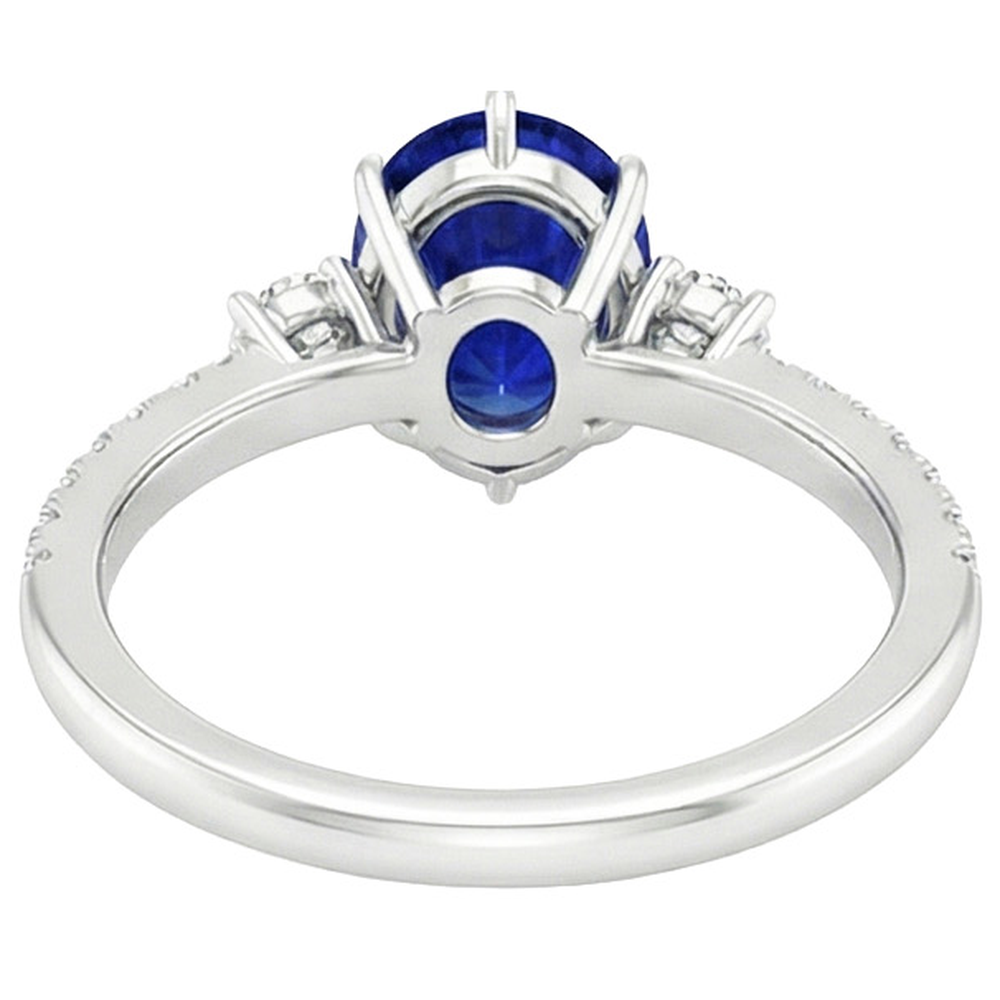 echter round diamant 5.50Karat ring Seitenansicht