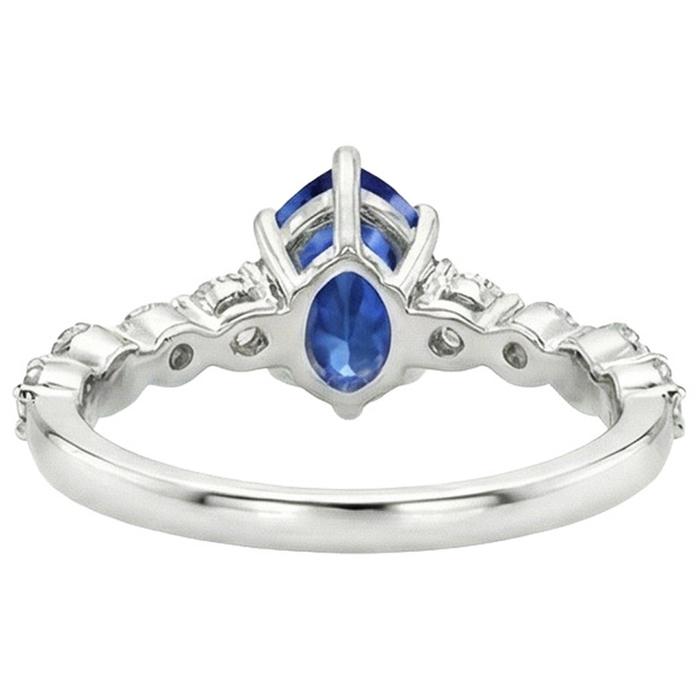echter round diamant 6.75Karat ring auf Weiß