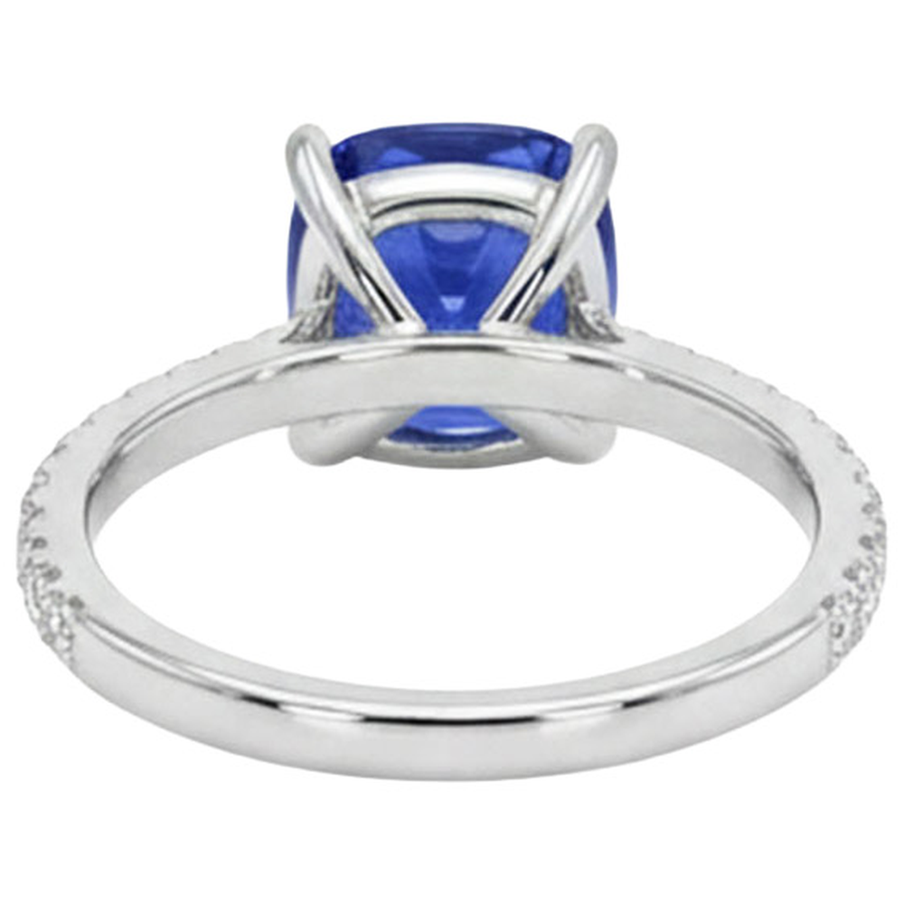 echter round diamant 2.50Karat ring auf Weiß