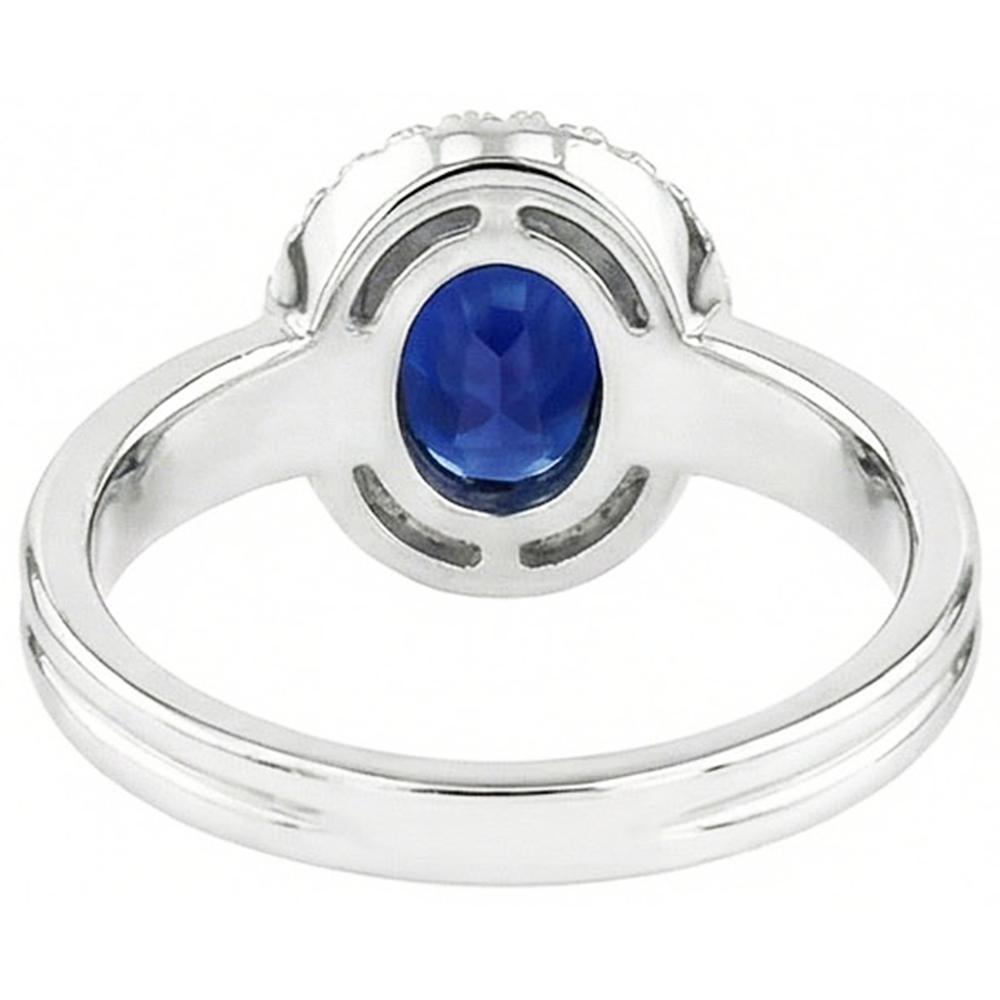 echter oval diamant 3Karat memoire-ring auf Weiß