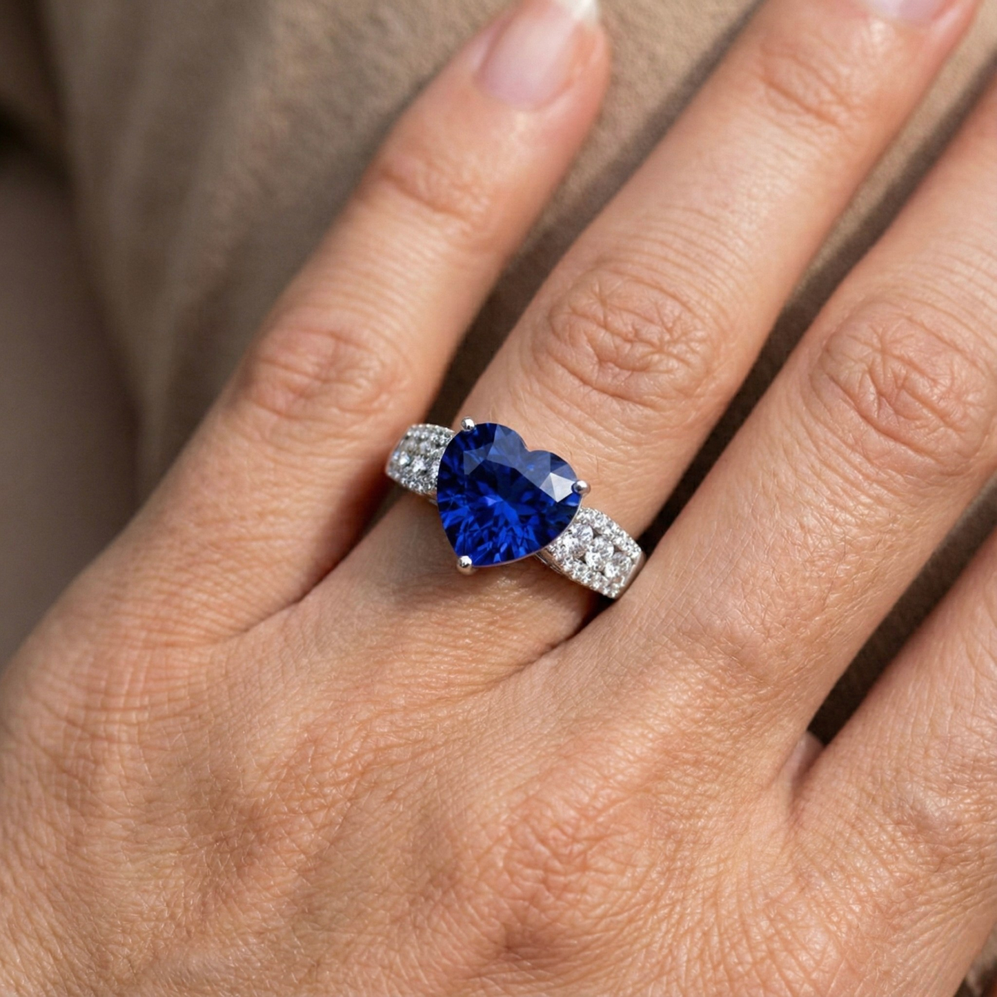 echter round diamant 5.50Karat ring mit Diamantbesatz