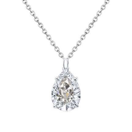 Maßgefertigter Diamant Anhänger-Halskette 1 Karat – Hauptansicht