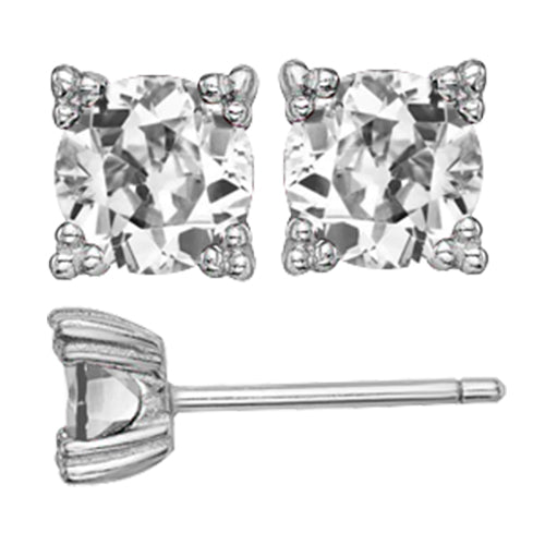 Handgefertigter Edler Diamant Ohrstecker 4 Karat – Hauptansicht