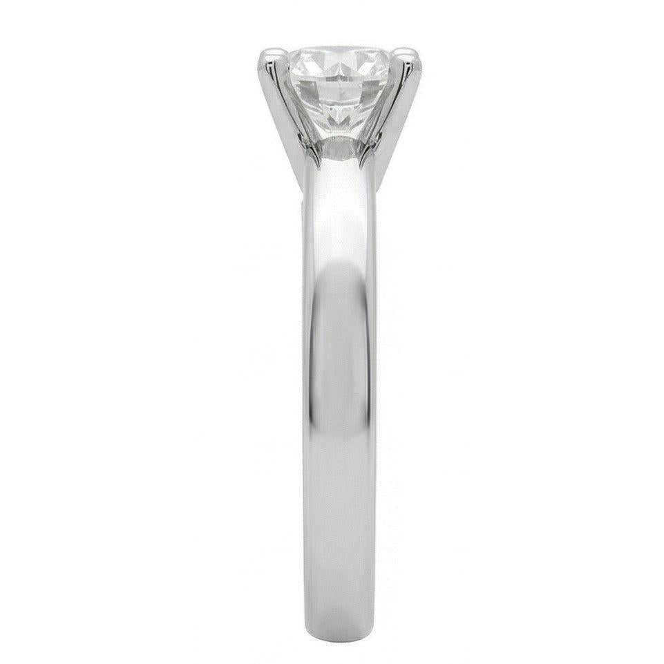 echter round diamant 3Karat ring mit Diamantbesatz