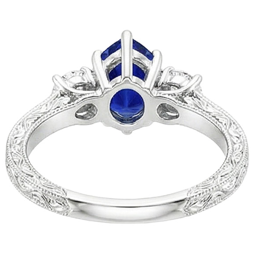 echter round diamant 5Karat ring Seitenansicht