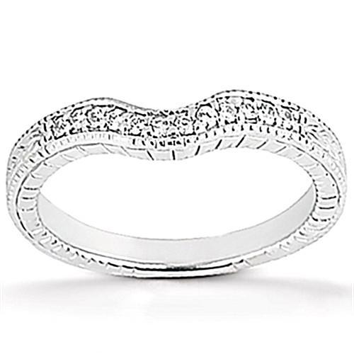Echt Diamant-Verlobungsring 1,77 Ct. Set Antik-Stil Weißgold 14K
