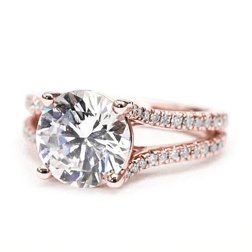 Echt Diamant-Verlobungsring Aus Roségold
