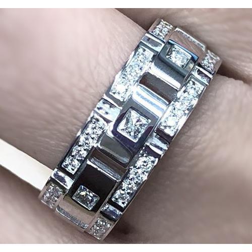 Echt Diamant Eternity Ehering 2,72 Karat Herrenschmuck