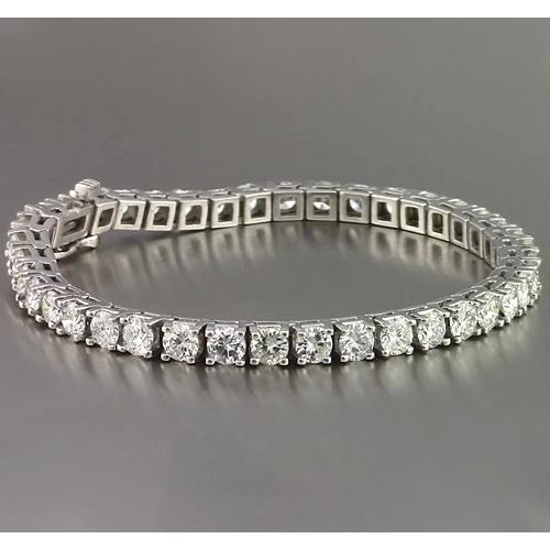 Echt Diamant Tennisarmband 10 Karat Weißgold Neu